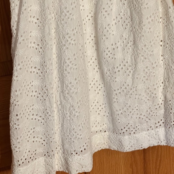 GAP - Cotton Eyelet Tie Waist Dress - Size PETITE Medium - Picture 5 of 5